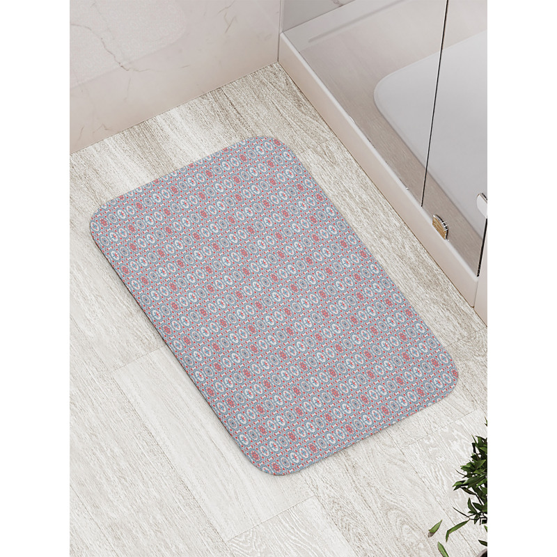 Abstract Blooming Leaves Bath Mat