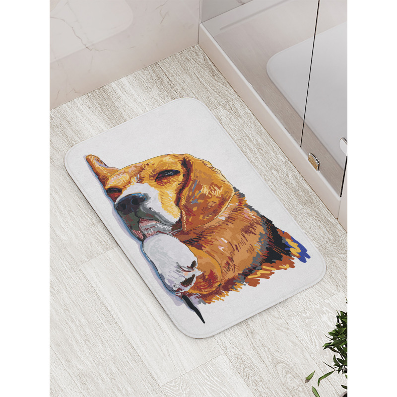 Sleeping Puppy Bath Mat