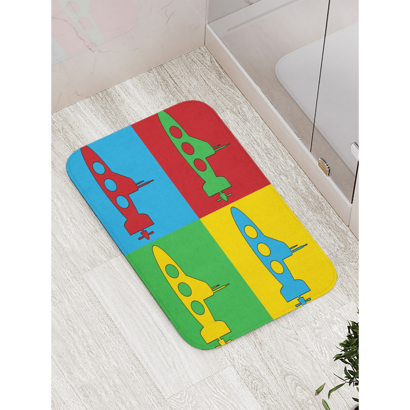 Pop Art Vessel Frames Bath Mat