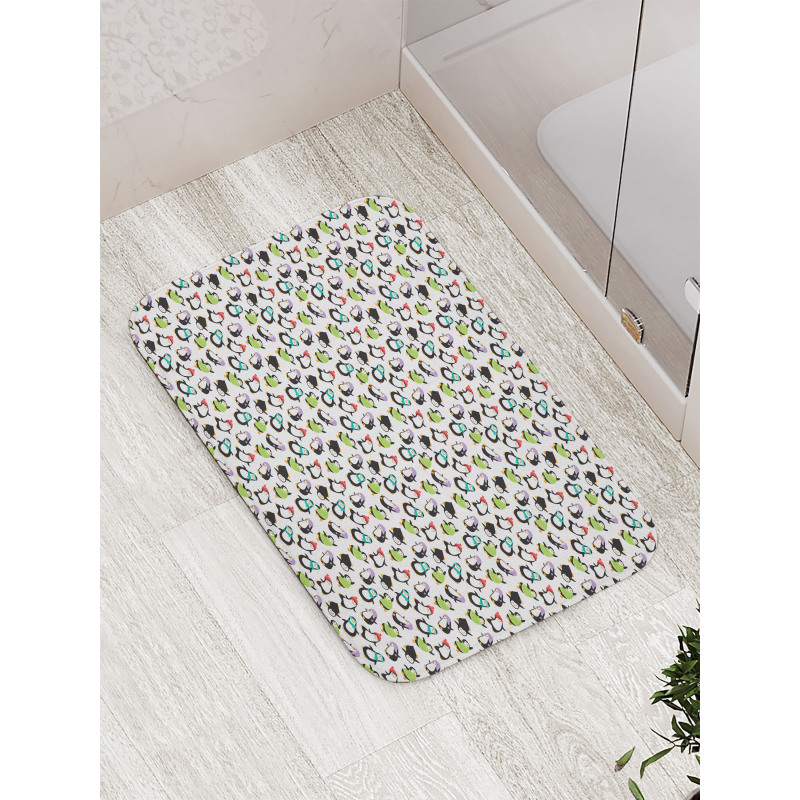 Happy Funny Animals Bath Mat