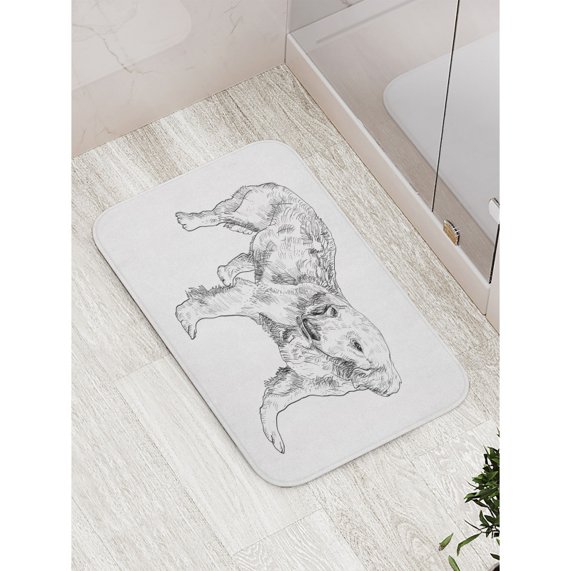 Young Dog Art Bath Mat