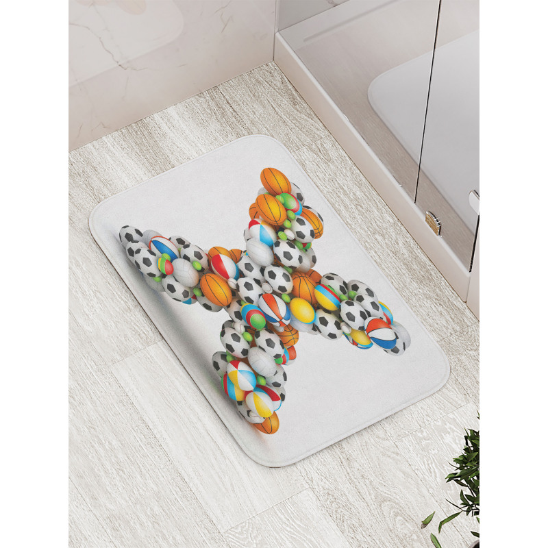 Different Balls Kids Bath Mat