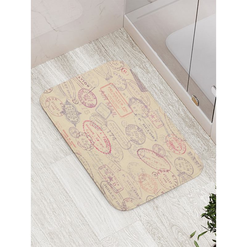 Retro Inspired Postage Bath Mat