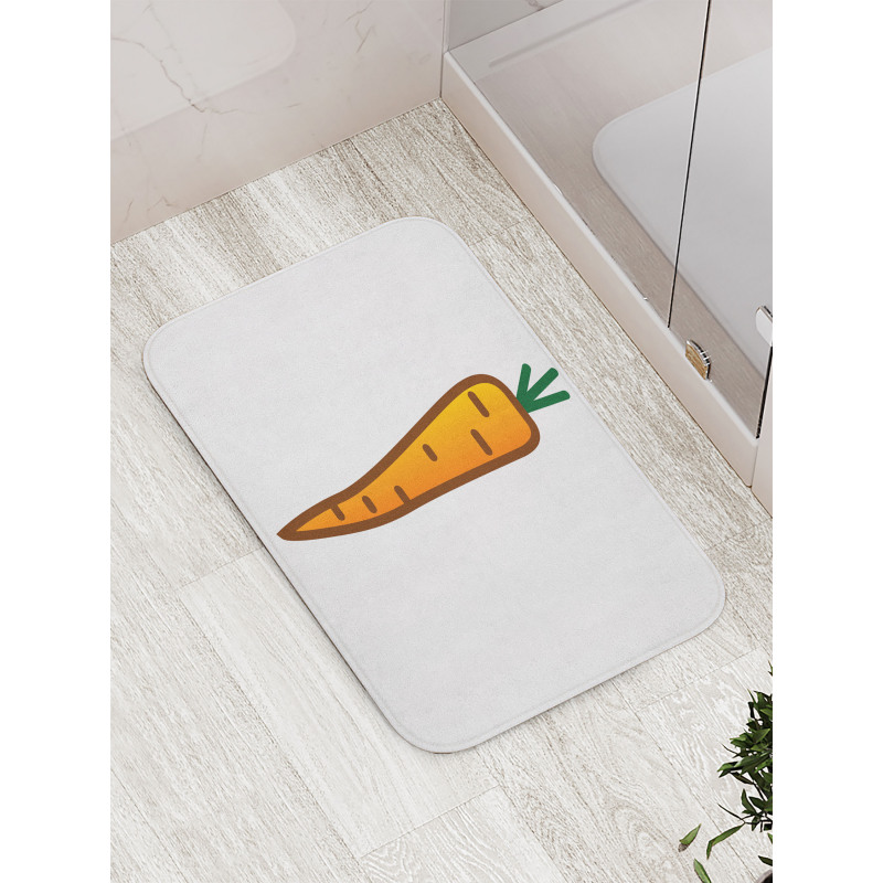 Carrot Drawing Bath Mat