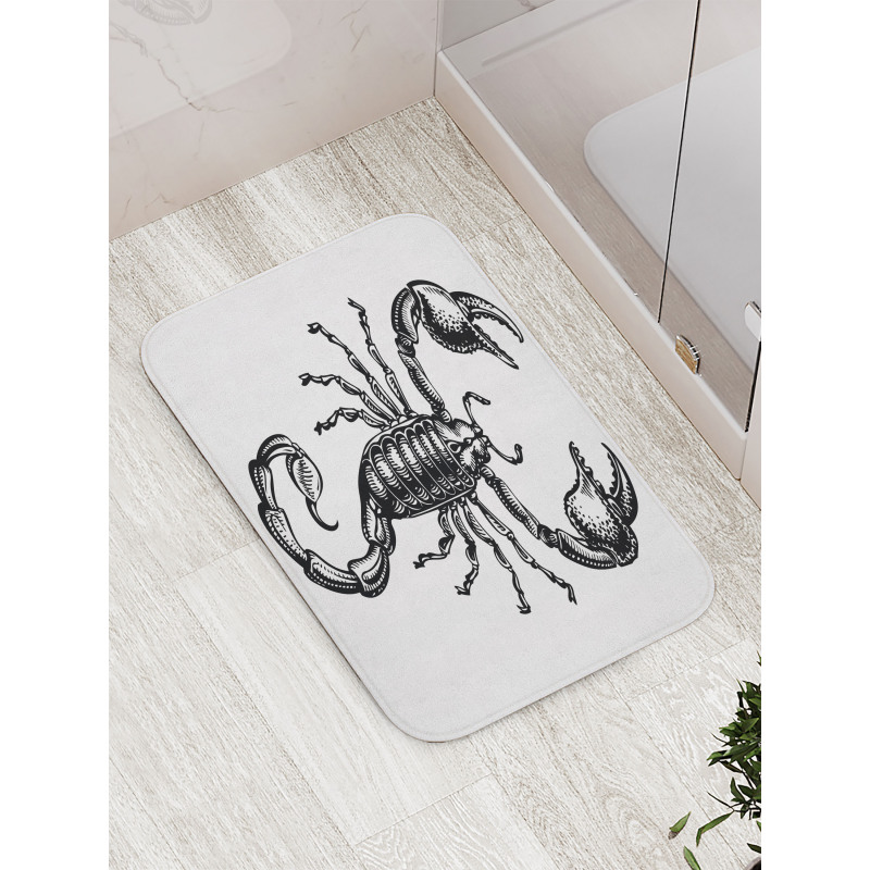 Sketch Tattoo Bath Mat