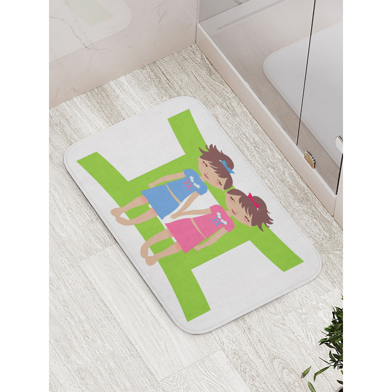 Twin Girls Teens Bath Mat