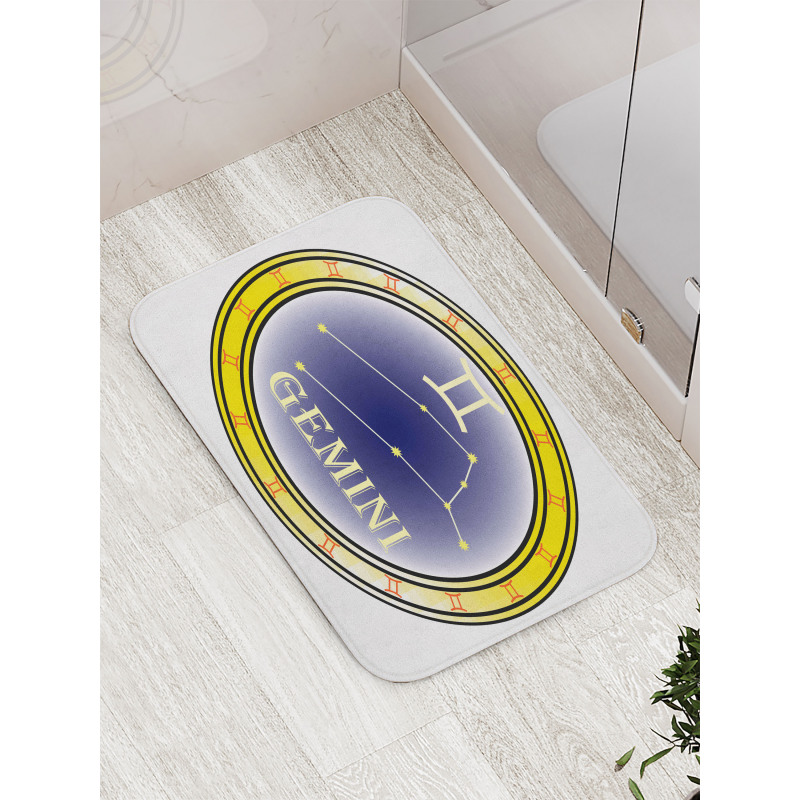 Circle and Signs Bath Mat