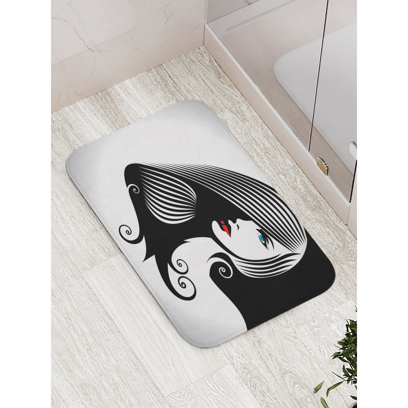 Abstract Glamor Woman Bath Mat