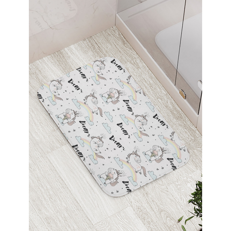 Myth Horse Flying Bath Mat