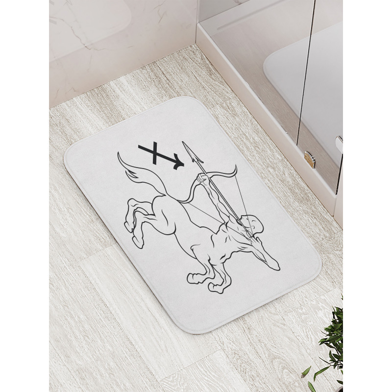 Centaur with Bow Bath Mat