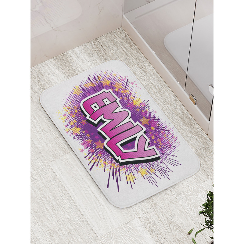 Popular Name Cartoon Bath Mat