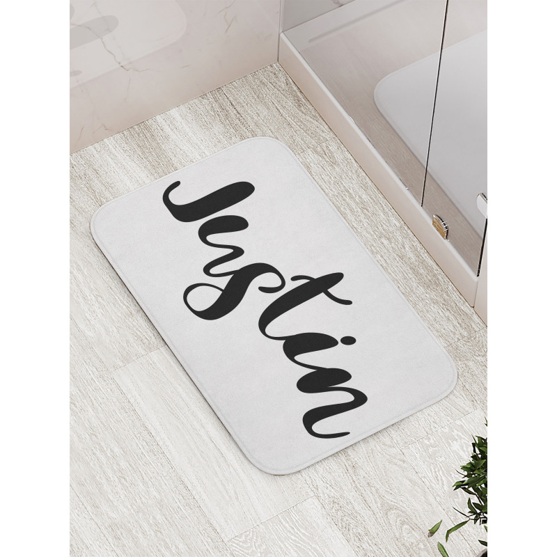 Modern Popular Male Name Bath Mat