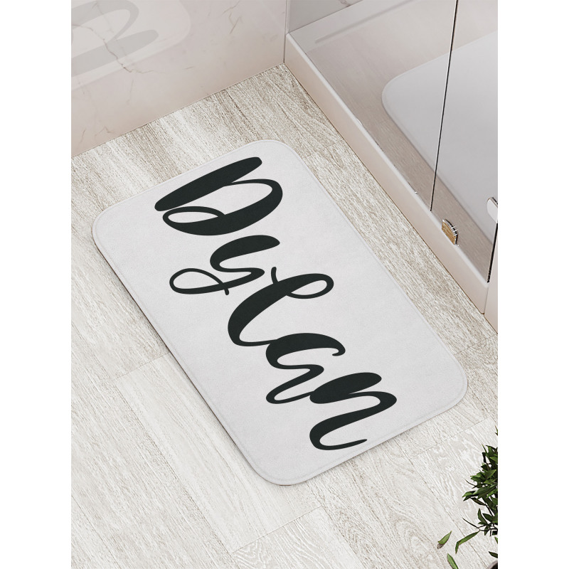 Font Design Bath Mat