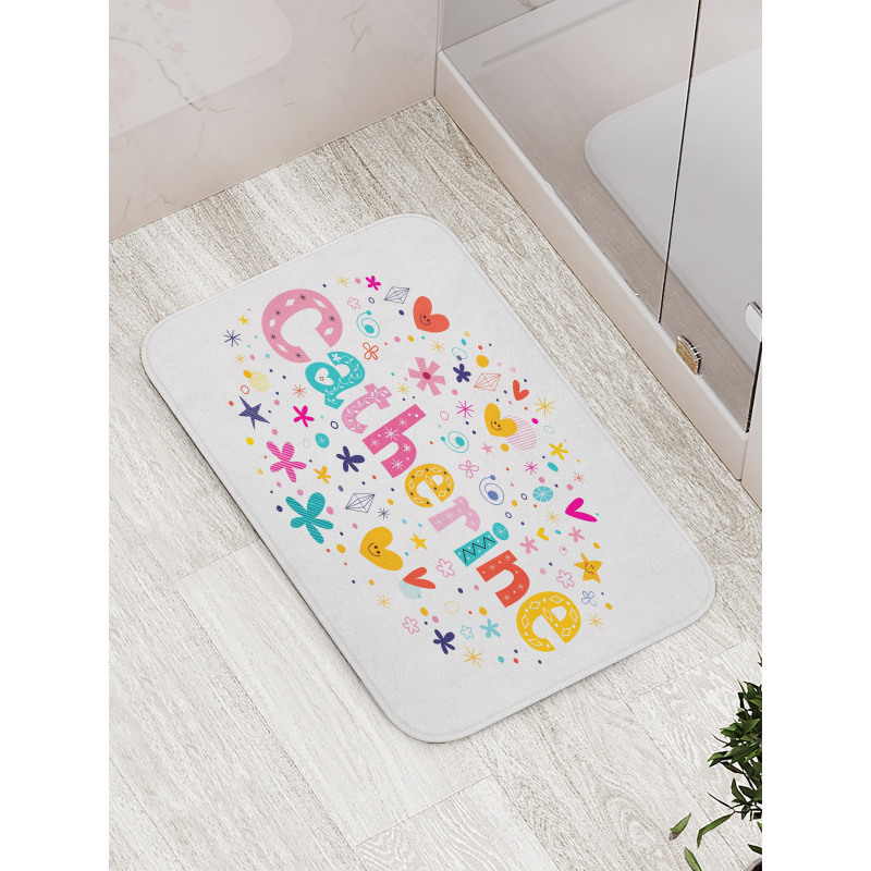 Colorful Alphabet Bath Mat