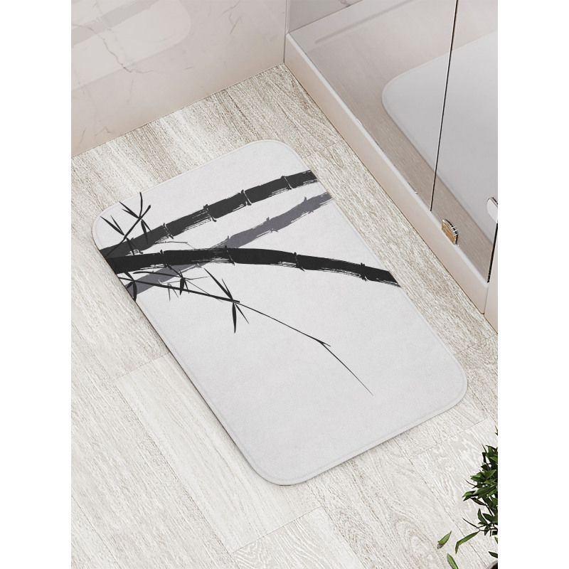 Watercolor Nature Art Bath Mat