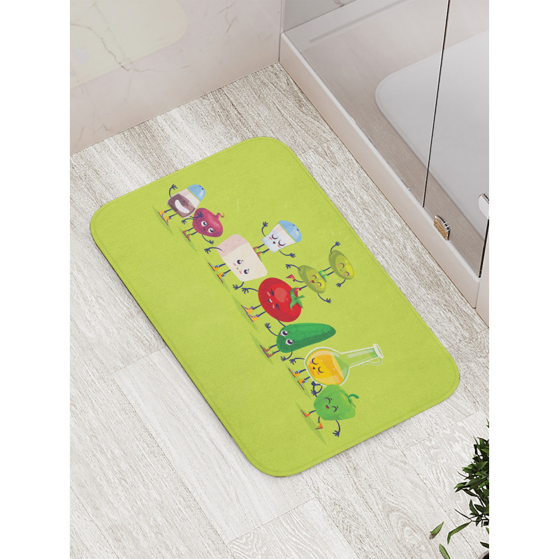 Greek Salad Funny Bath Mat