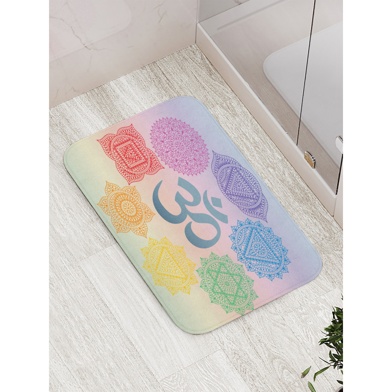 Lace Inspired Pattern Bath Mat