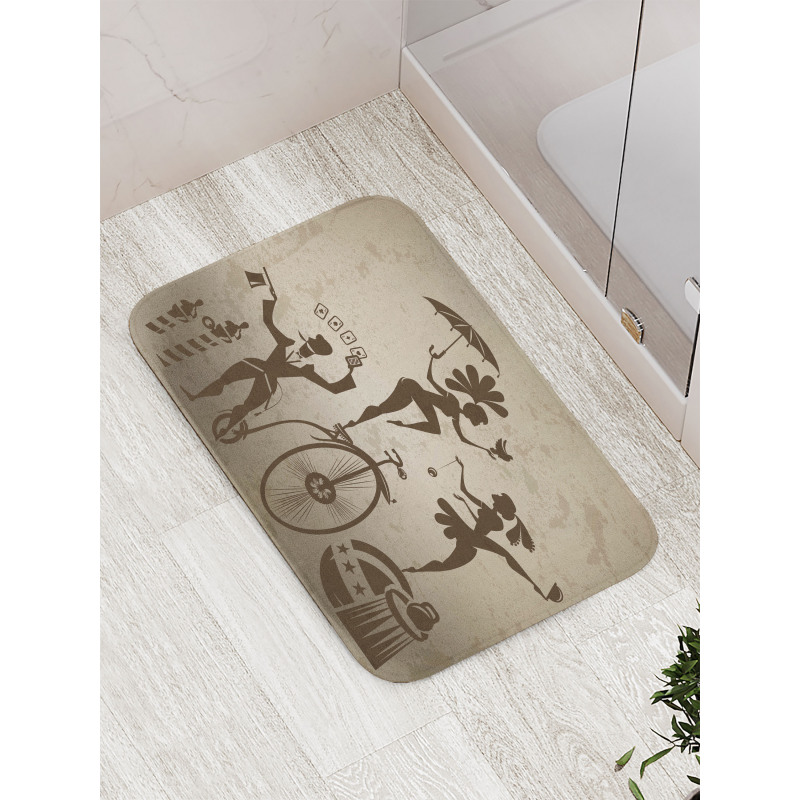 Acrobats and Magician Bath Mat