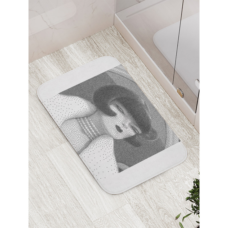 Bob Haired Posh Lady Bath Mat