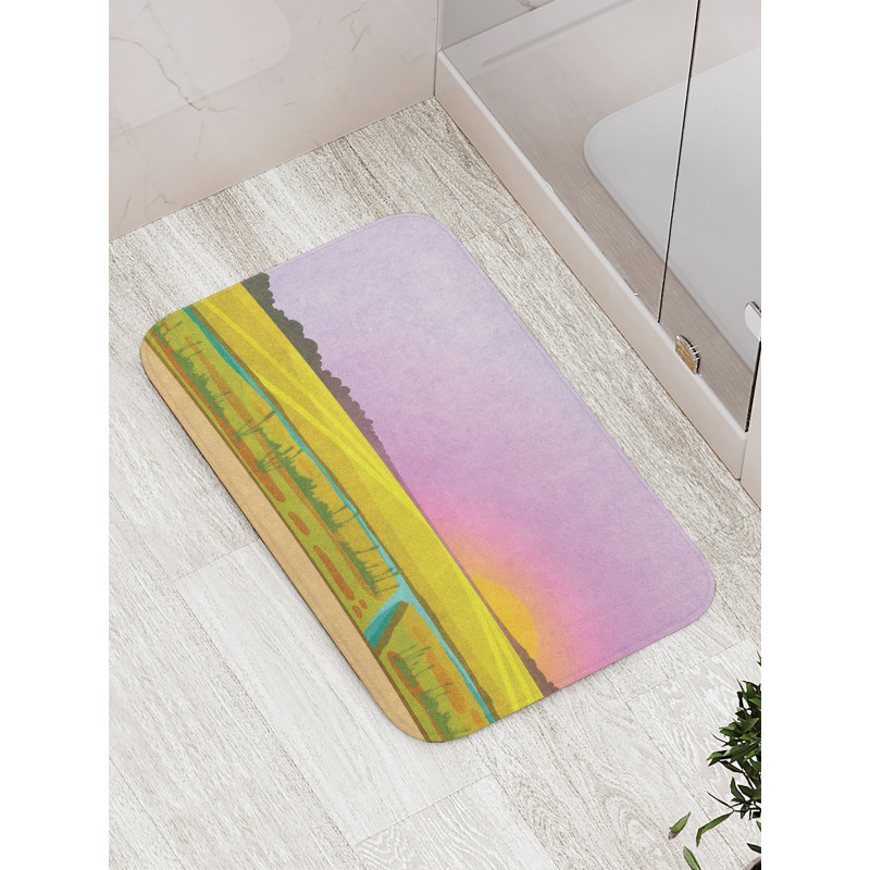 Sunset Country River Bath Mat