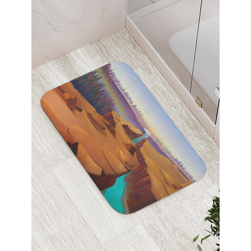 Cartoon Canyon Bath Mat