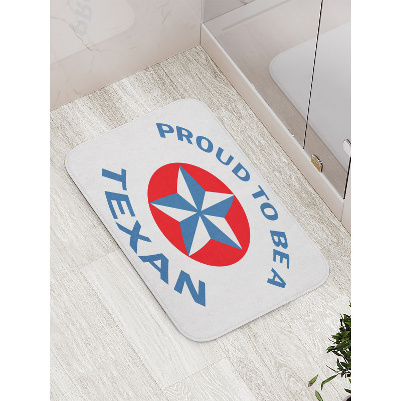 Patriotic Words Bath Mat