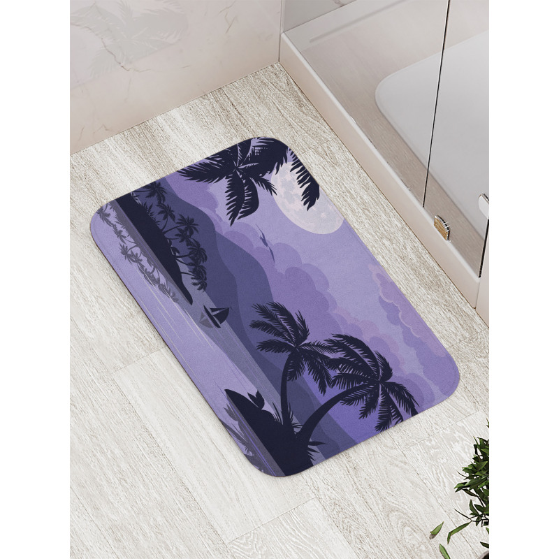 Caribbean Island Night Bath Mat