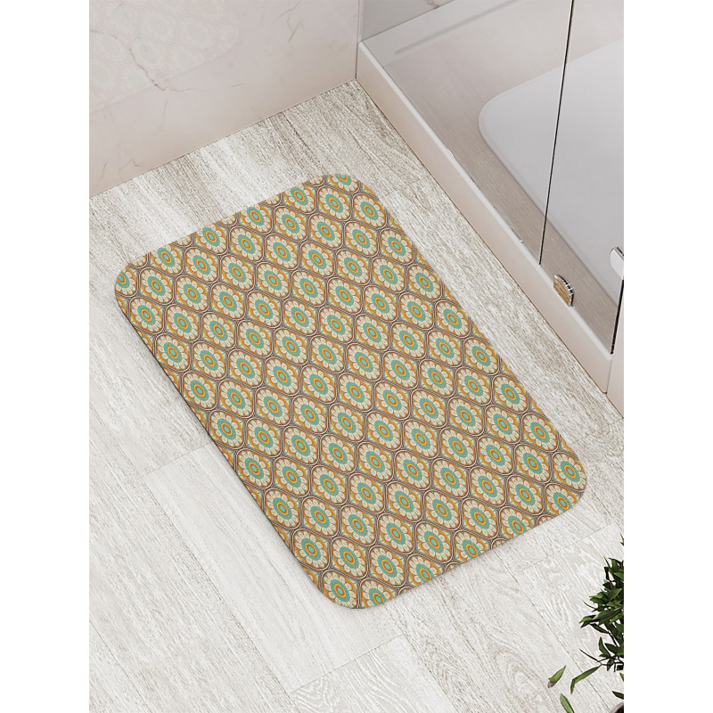 Flower Mandala Design Bath Mat