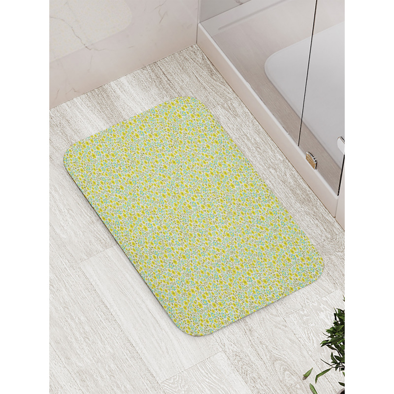 Nature Blooms Pattern Bath Mat