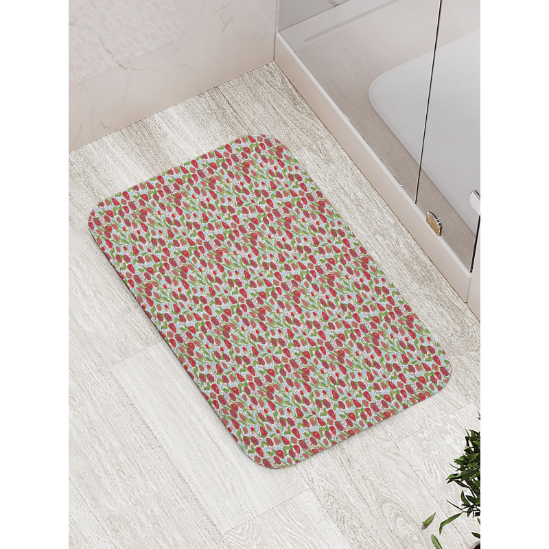 Pomegranate Motifs Bath Mat