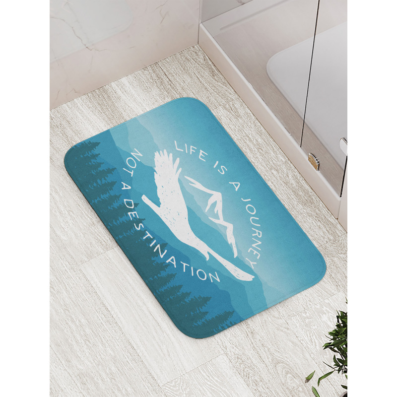 Life is a Journey Message Bath Mat