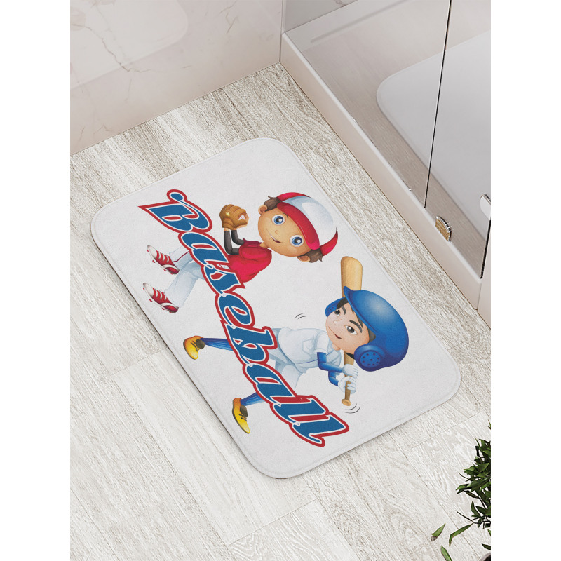 Baseball Pitching Bath Mat