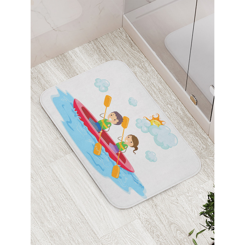 Riding a Kayak Bath Mat