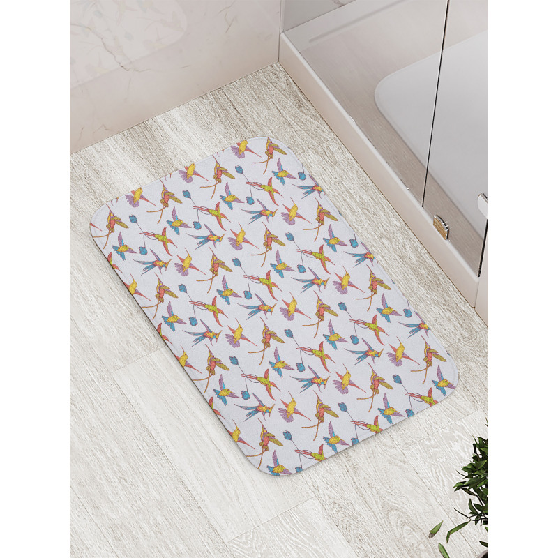 Tropical Exotic Wildlife Bath Mat