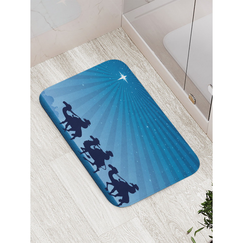 Timeless Scenery Illustration Bath Mat