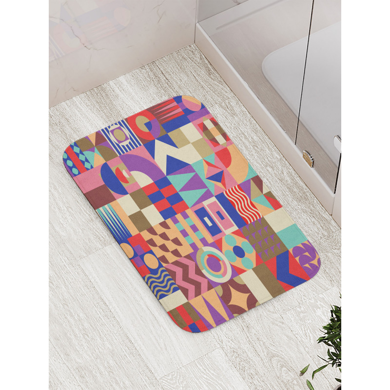 Patchwork Mosaic Tile Bath Mat