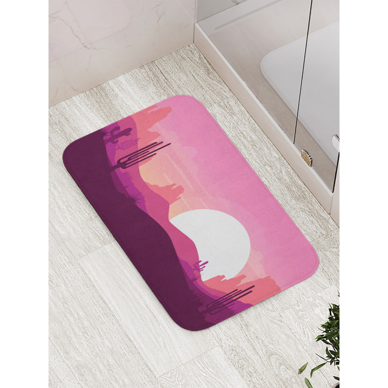 Arizona Desert Cactus Bath Mat