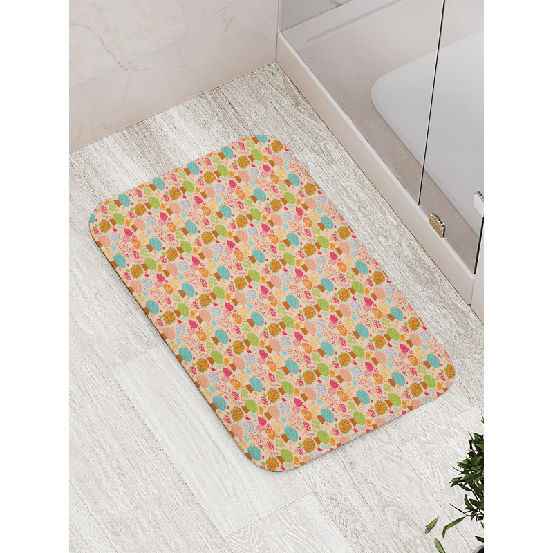 Spring Nature Trees Leaf Bath Mat