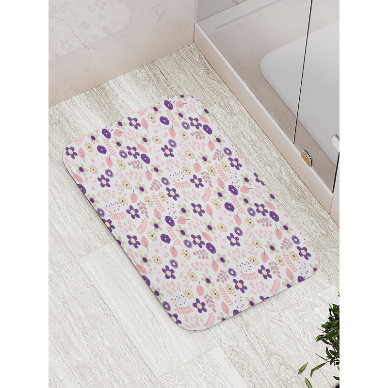 Dahlia and Chrysanthemum Bath Mat