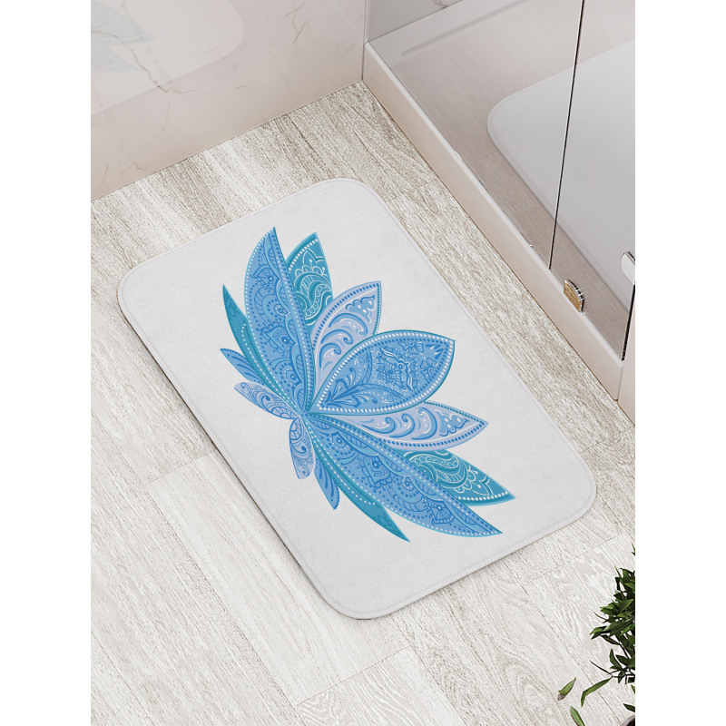 Oriental Lotus Petals Bath Mat