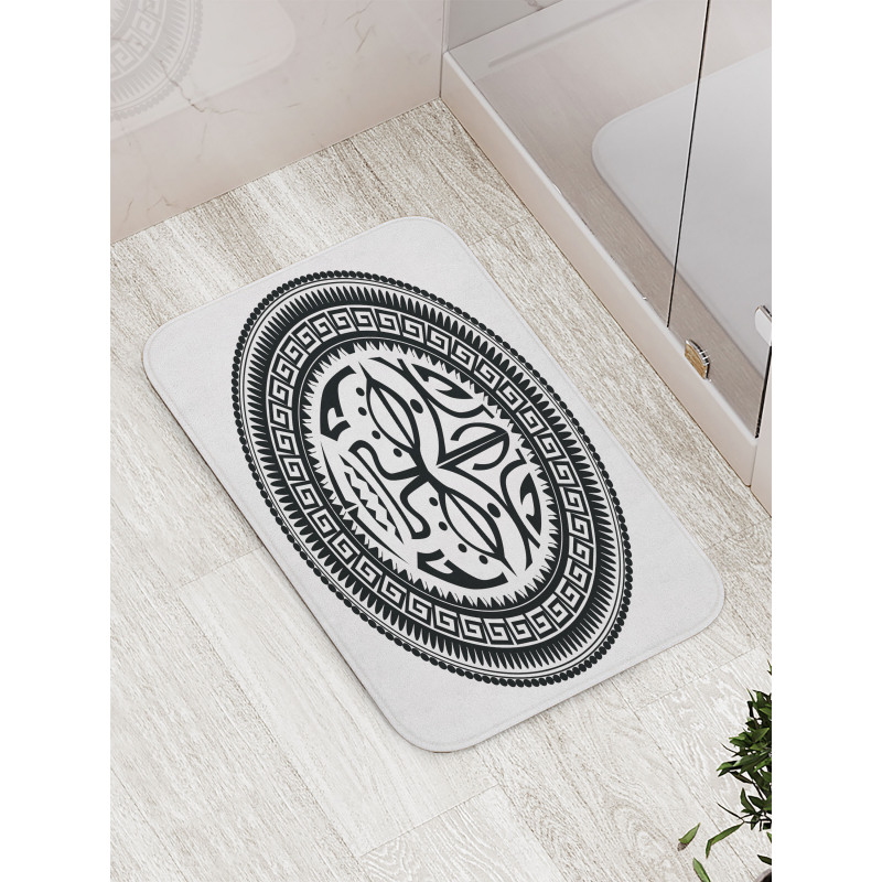 Maori Face Mask Bath Mat