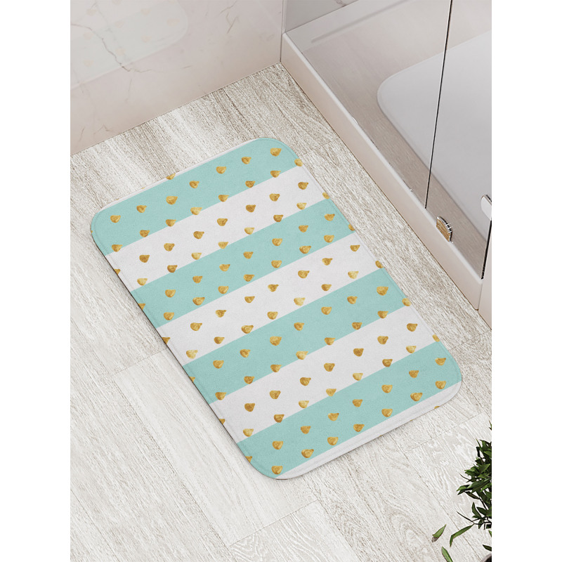 Drops on Bold Stripes Bath Mat