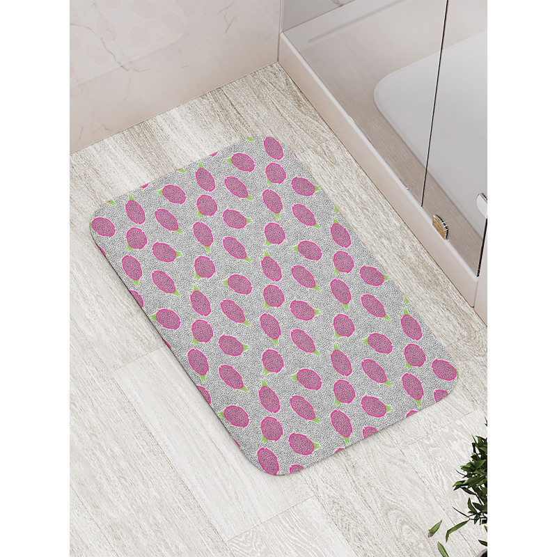 Crosscut Dragon Fruit Bath Mat