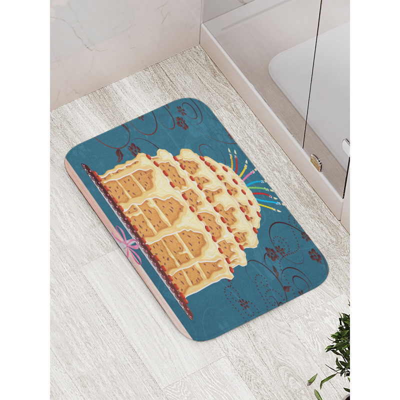 Crumb Coated Party Cake Bath Mat