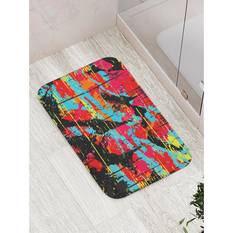 Drippy Painting Bath Mat