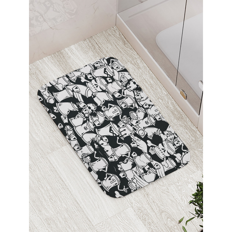 Devil Spray Cans Bath Mat