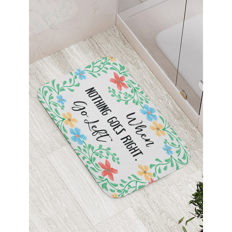 Flowers Wisdom Life Bath Mat