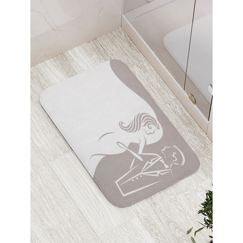 Wedding Invitation Bath Mat