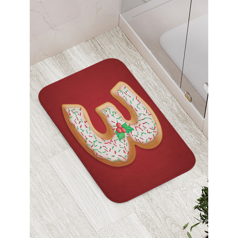 Xmas Cookie as 3 Bath Mat