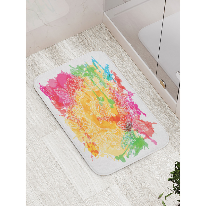 Outline Flower Bath Mat